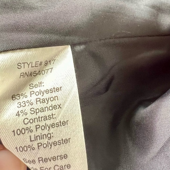 CAbi Black Lined Sleeveless Blazer Vest Sz S - Picture 9 of 14